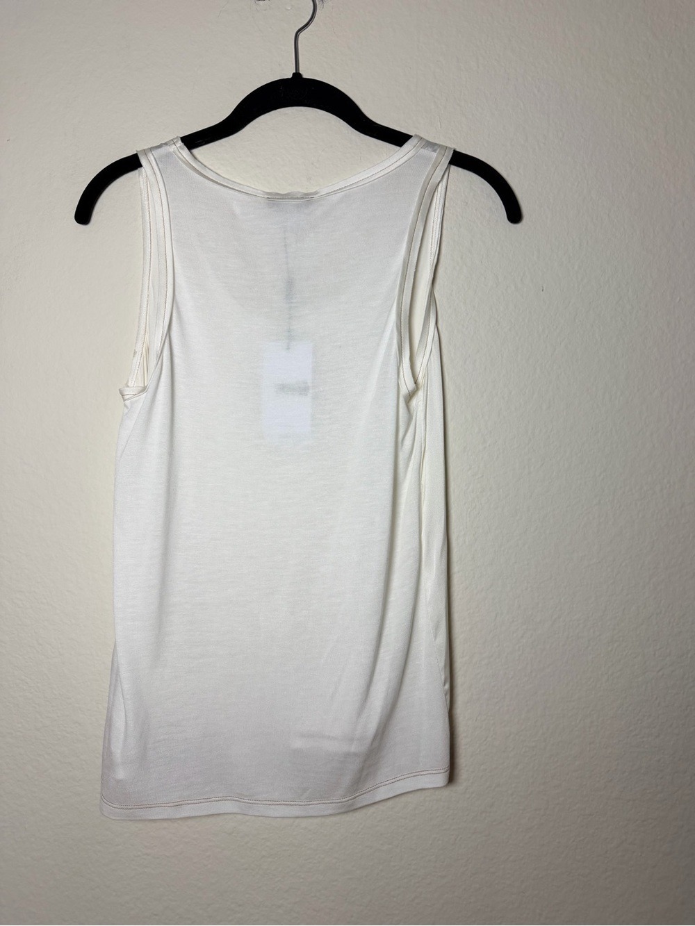 Reiss Riley Ivory Silk Blend Sleeveless Tank Top XS Luxury Minimalist - Picture 7 of 9